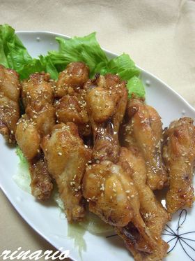 ✿鶏の手羽先(手羽元)の照り揚げ✿