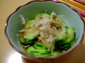 ○ゆずこしょうポン酢がけきゅうり○