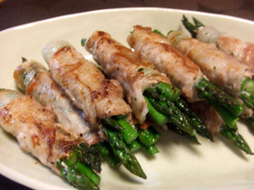 アスパラの豚肉巻き