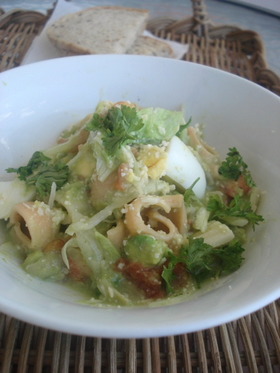 ■アボカドレッシングのパスタサラダ■