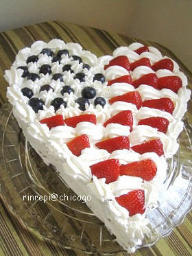 July４th☆ハートケーキ