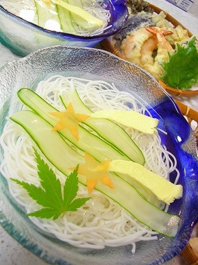 天の川流れる♪七夕素麺