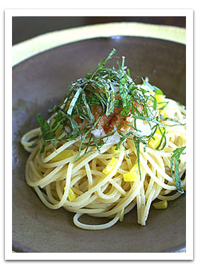 シンプル！沢庵と大根おろしのパスタ