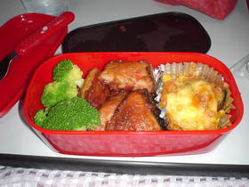 お弁当☆鰤の梅照り焼き 
