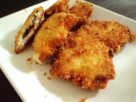 (∵)屋：きすでチーズと塩こぶをはさむ