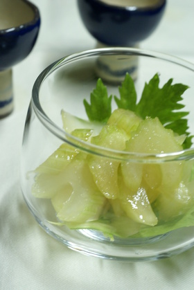 セロリのお漬物