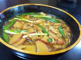 お蕎麦屋さん風カレーうどん☆彡