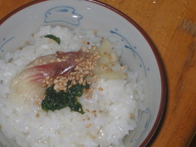 冷た～い水茶づけ
