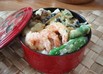 手抜き弁当NO.4　夏野菜のかき揚げ丼