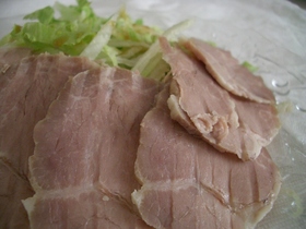☆自家製ハム風☆蒸し豚