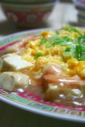 ふわっと卵の海老豆腐