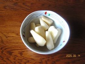 ラッキョウの塩漬け、甘酢漬け