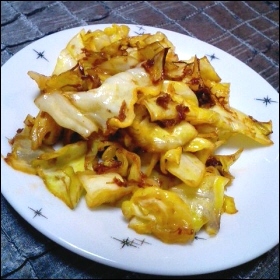 キャベツのおかか炒め