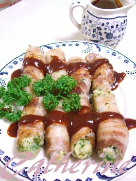 ★ポテトとパセリの豚肉巻き焼き★