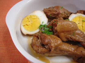 手羽先と卵の親子煮