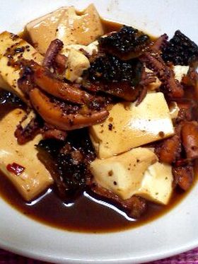中華風　いかと豆腐の煮物