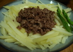 じゃがいも牛肉乗せ