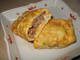 我が家の『納豆入り玉子焼き』