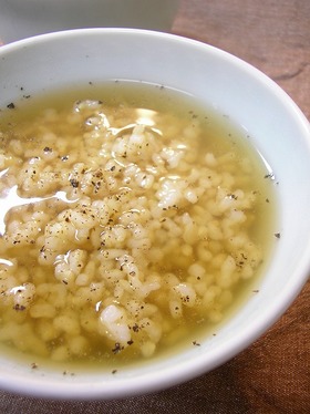 お酒を飲んだ後の〆に食べたい♪胡椒飯