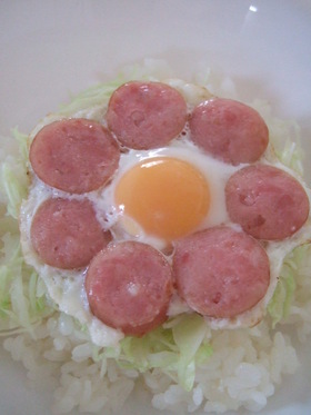 子どもが喜ぶ☆目玉焼きのお花