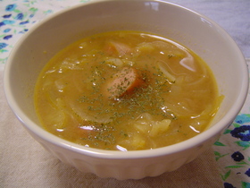 鍋底カレーで★カレー野菜スープ