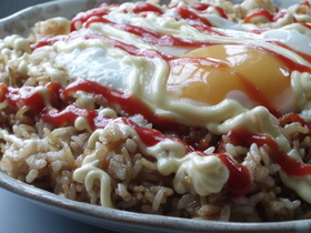 手抜き　ソバ飯(;＾◇＾;)