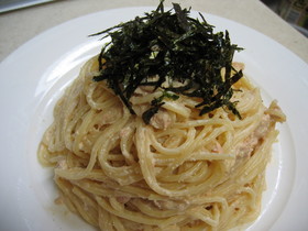 明太子とツナのスパゲティ