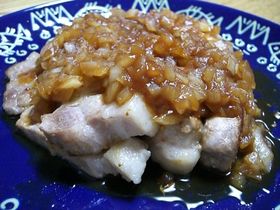 ポークソテーのオニケチャソース
