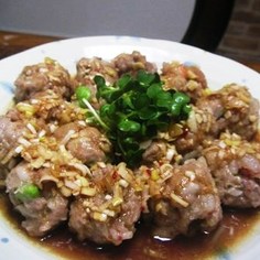 レンジで豚肉エビ団子 レンジで豚肉エビ団子