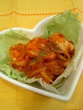 タレの材料たったの2つ！スピードエビチリ