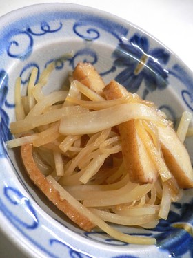 シンプルに♪大根とさつま揚げの炒め煮