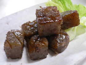 こんにゃんでステーキ気分