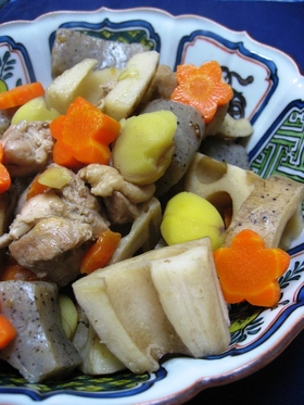 栗とれんこんの煮物