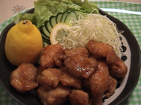 鶏肉のレモン煮