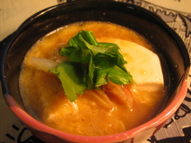 温豆腐☆とろろ卵あんかけ
