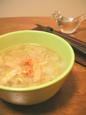 ちょっとハマる＊白菜のお味噌汁＊