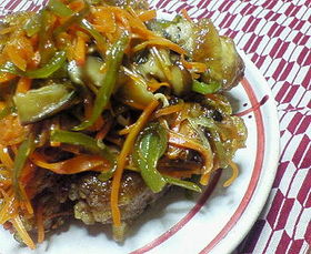 さばの甘酢野菜あんかけ