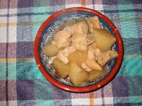 鶏肉と大根でごはんいっぱい