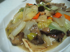 男の料理！中華丼