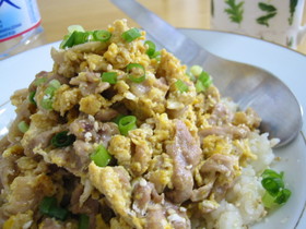 ５分で出来る！豚肉＆卵deぶたまご丼☆