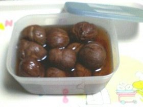 ＊栗のシロップ煮