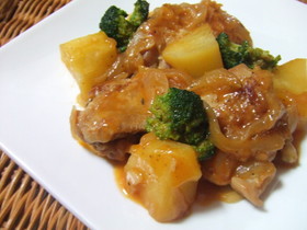 鶏肉とポテトの白ワイン煮