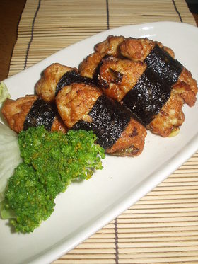 鶏挽き肉の磯揚げ♪お弁当にも＾＾