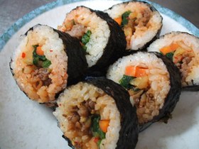 やみつき、おいしぃ韓国風海苔巻き★