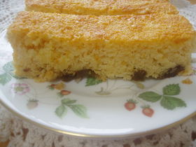 おから＊ラムレーズンのケーキ