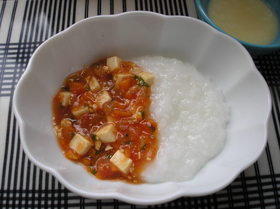 ☆離乳食中期☆麻婆豆腐丼もどき