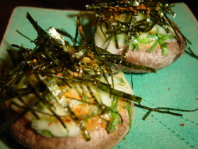 しいたけの味噌マヨチーズ焼き☆