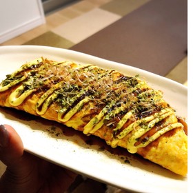♡☆お好み焼き風♪オムきゃべつ