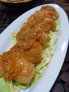 鶏もも肉の漬け焼き