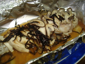 ●塩昆布でたらのホイル焼き●